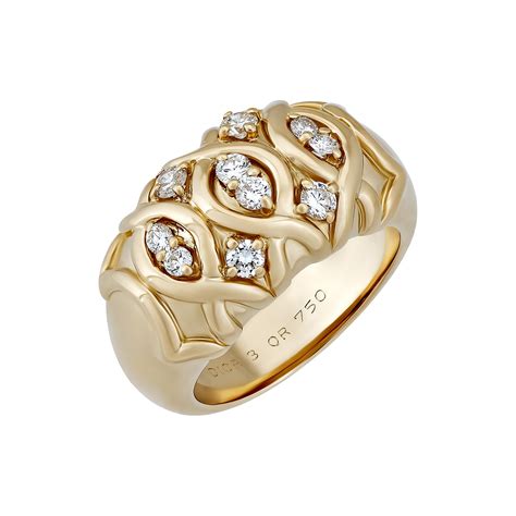 dior gold diamond ring|dior gold rings for women.